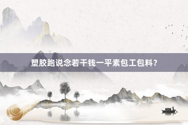塑胶跑说念若干钱一平素包工包料？