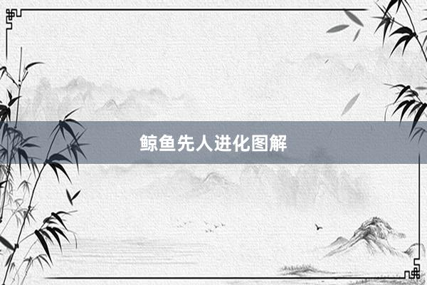鲸鱼先人进化图解
